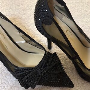 Elegant Black Studded Heels